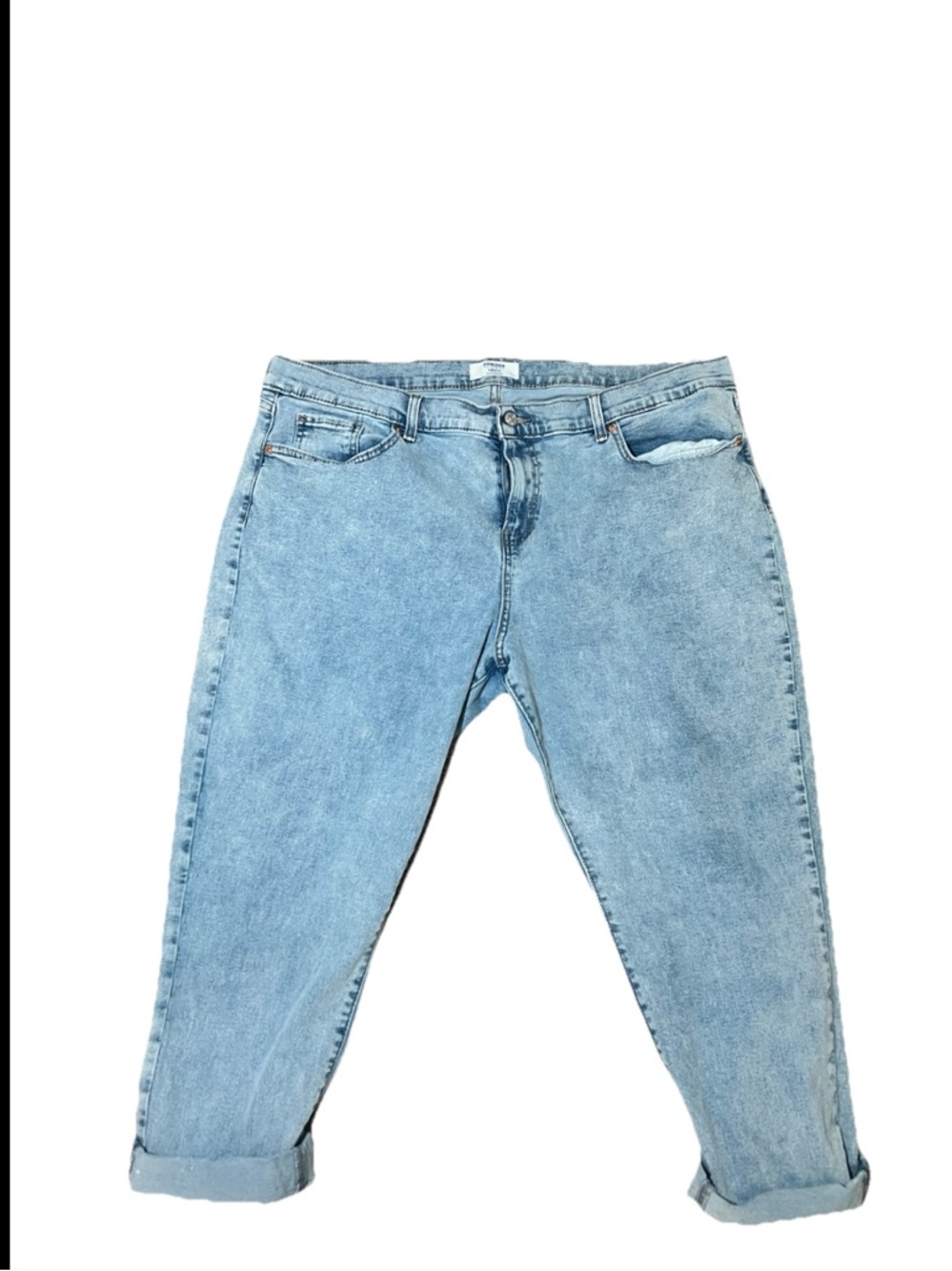 Denizen From Levi's Women's Blue Modern Slim Boyfriend Cropped Jeans 34W